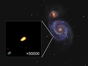 La Galaxia del Remolino y la supernova SN2001dh.